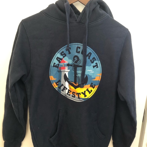 Blue east coast lifestyle hoodie - Picture 1 of 3